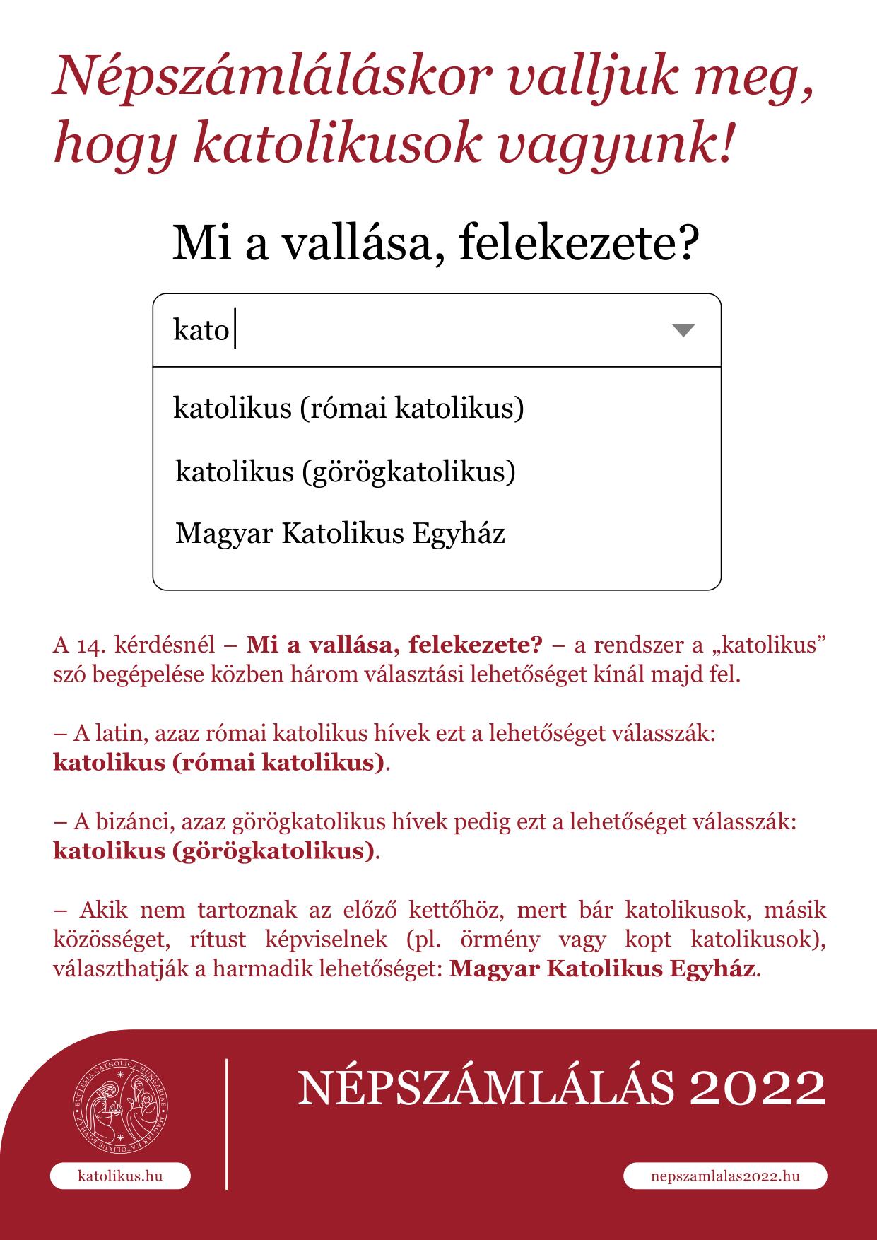 A Magyar Katolikus Püspöki Konferencia felhívása