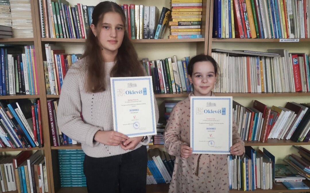 Megyei SUDOKU bajnokság