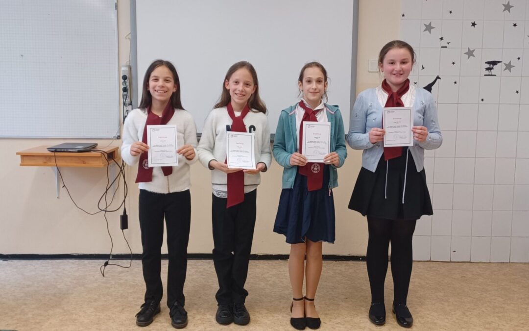 Vármegyei 2. helyezés A Hétfejű Tündér – Komplex alsó tagozatos csapatversenyen