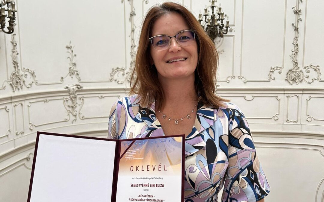 „A könyv híd, a könyvtár összeköt”- országos szakmai elismerés