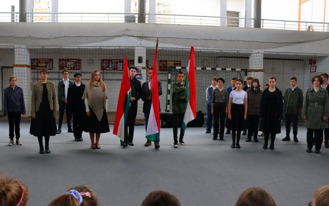 Iskolai ünnepség az 1956-os forradalom és szabadságharc 67. évfordulóján