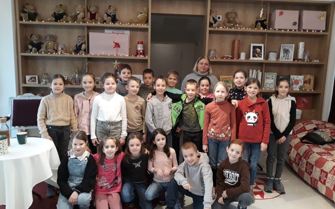 A 3.b osztály látogatása a Mikulásházban