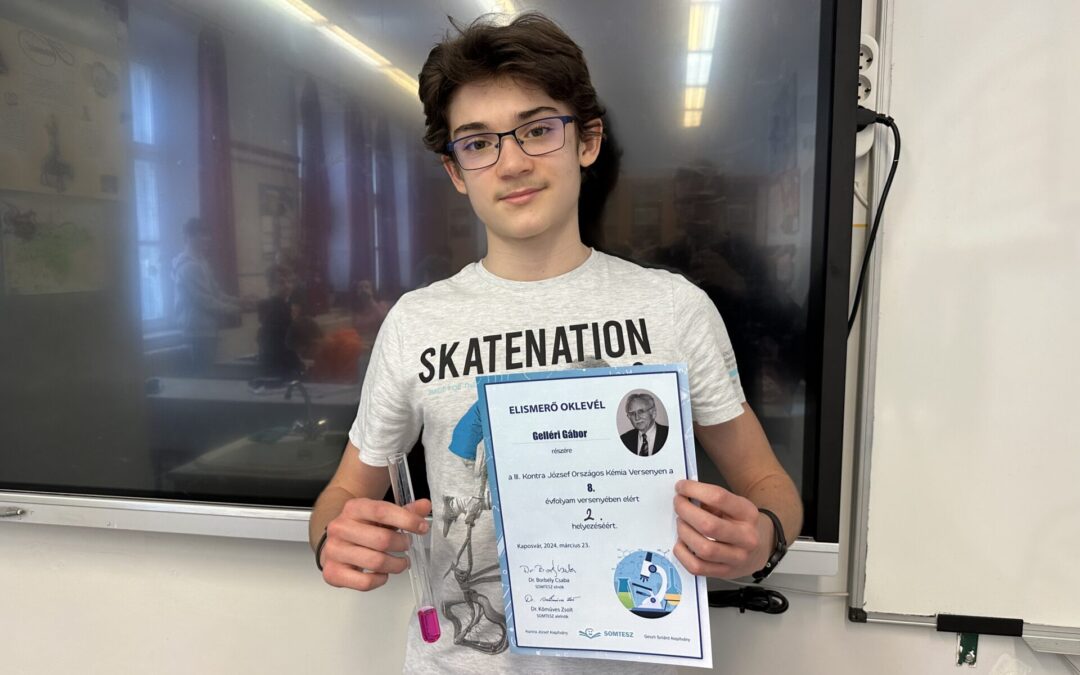 Országos 2. helyezés kémiából