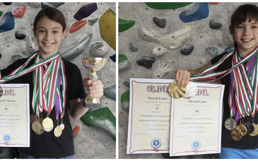 Páczelt Lenke és Páczelt Mátyás sportmászó versenyeredményei
