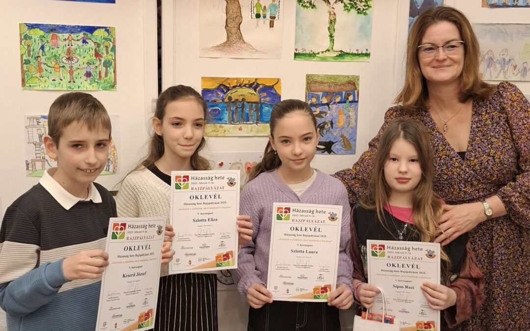 Siker a „Szeretem a családom” című rajzpályázaton!