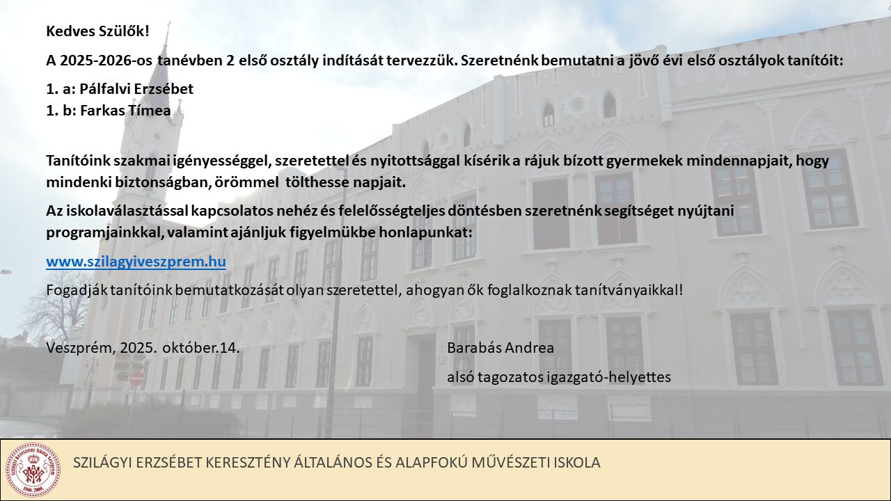 Bemutatkoznak a jövő évi elsős tanítóink