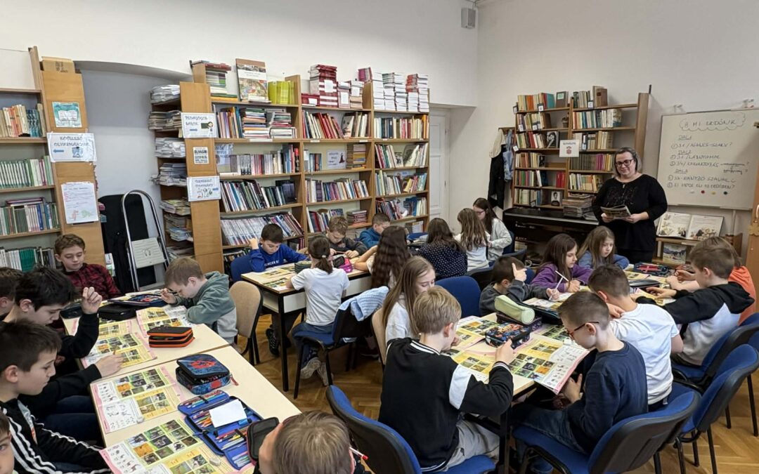 Tavaszváró erdei foglalkozás a könyvtárban