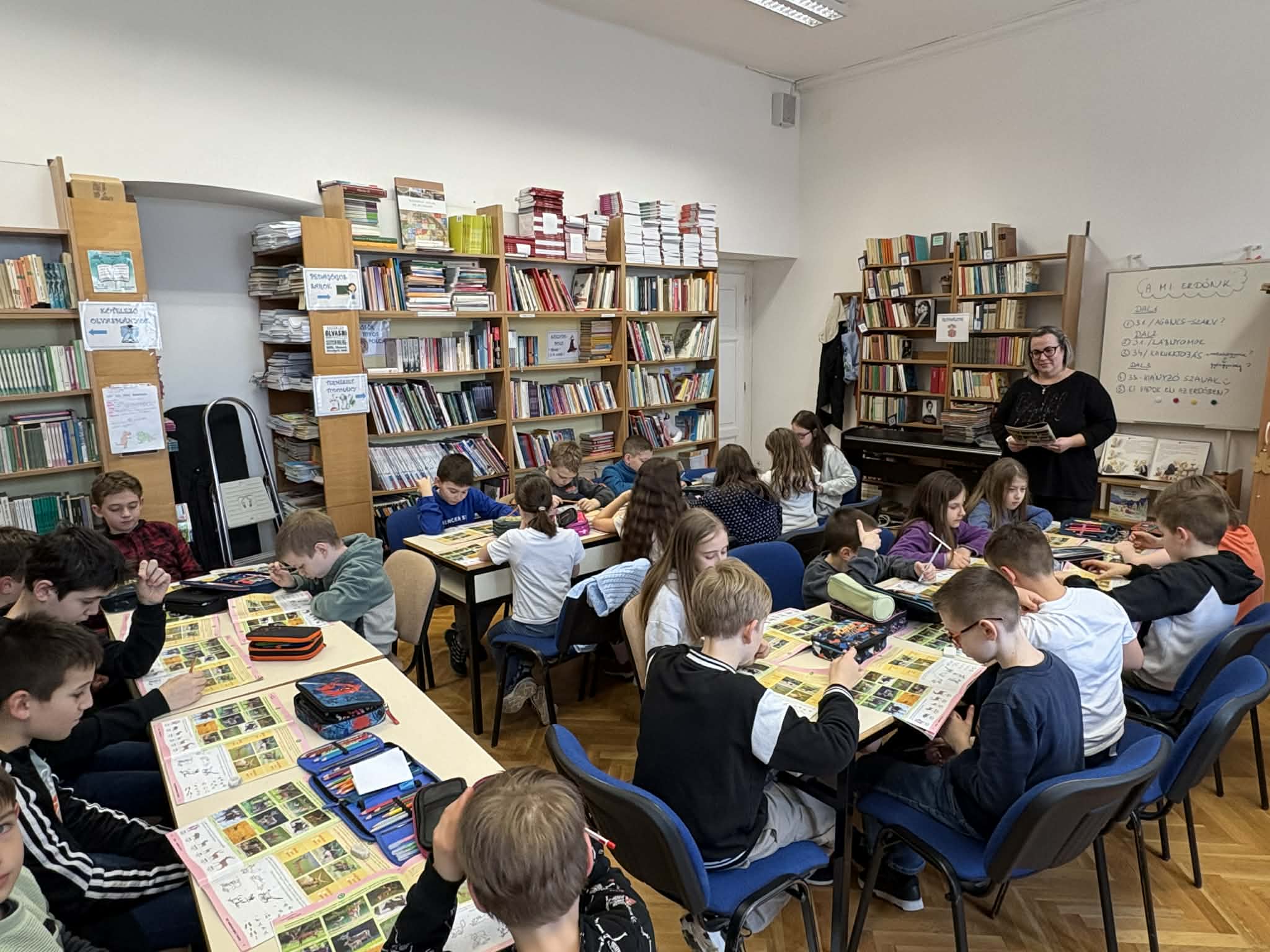 Tavaszváró erdei foglalkozás a könyvtárban