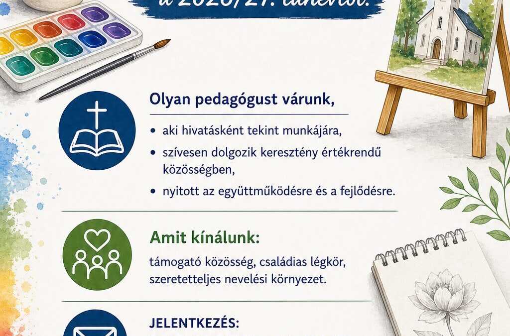 Iskolánk rajz tanárt keres