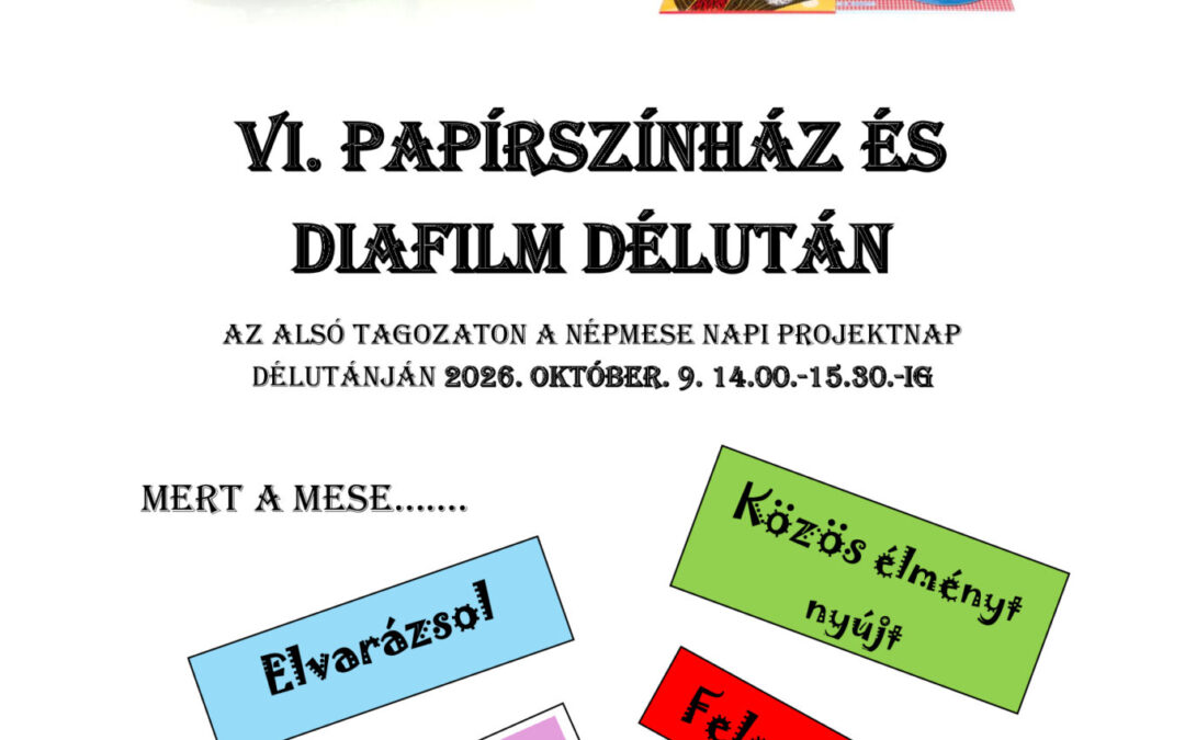 VI.Papírszínház és diafilm délután