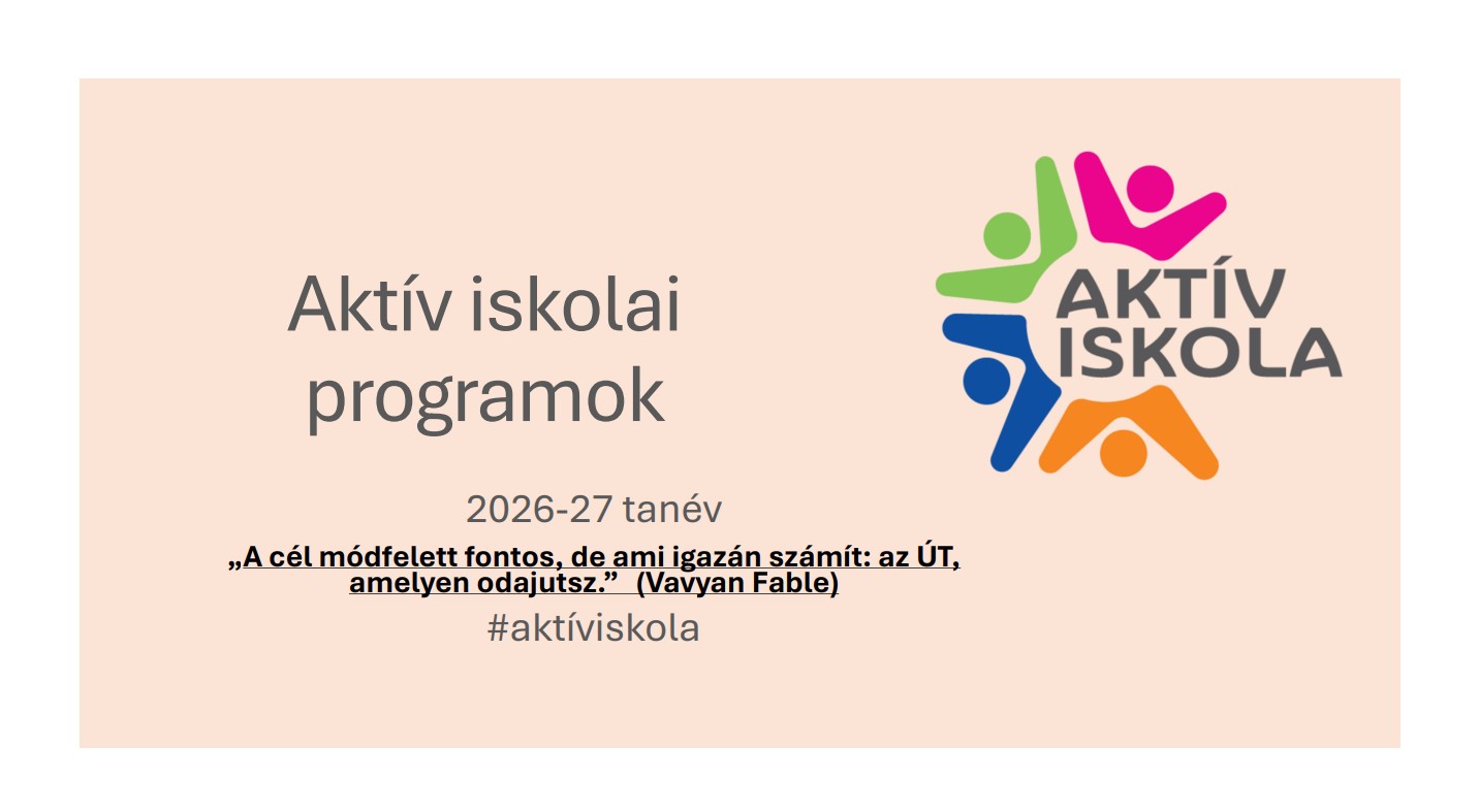 Aktív iskolai programok