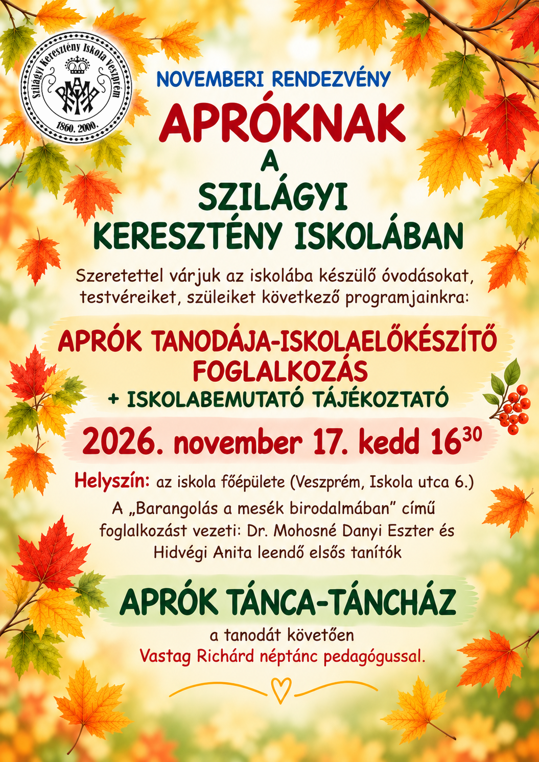 Novemberi rendezvény apróknak