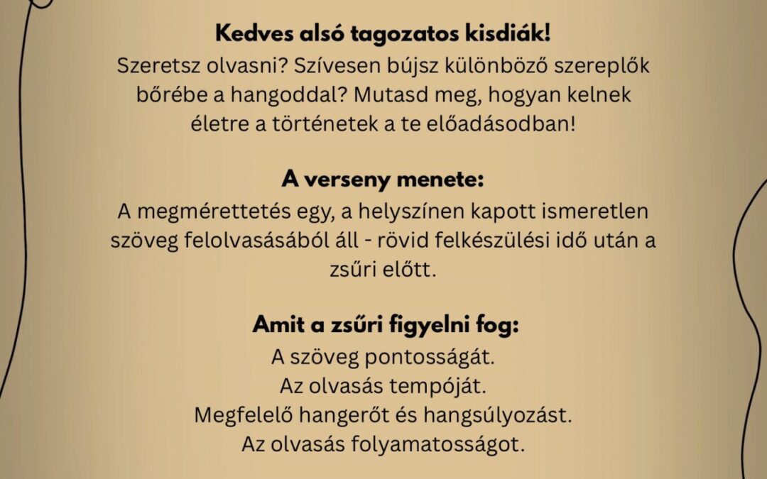 „Mosolyogni tessék!” – házi hangos olvasási verseny